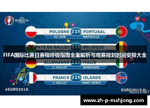 FIFA国际比赛日赛程终极指南全面解析与观赛规划时间安排大全